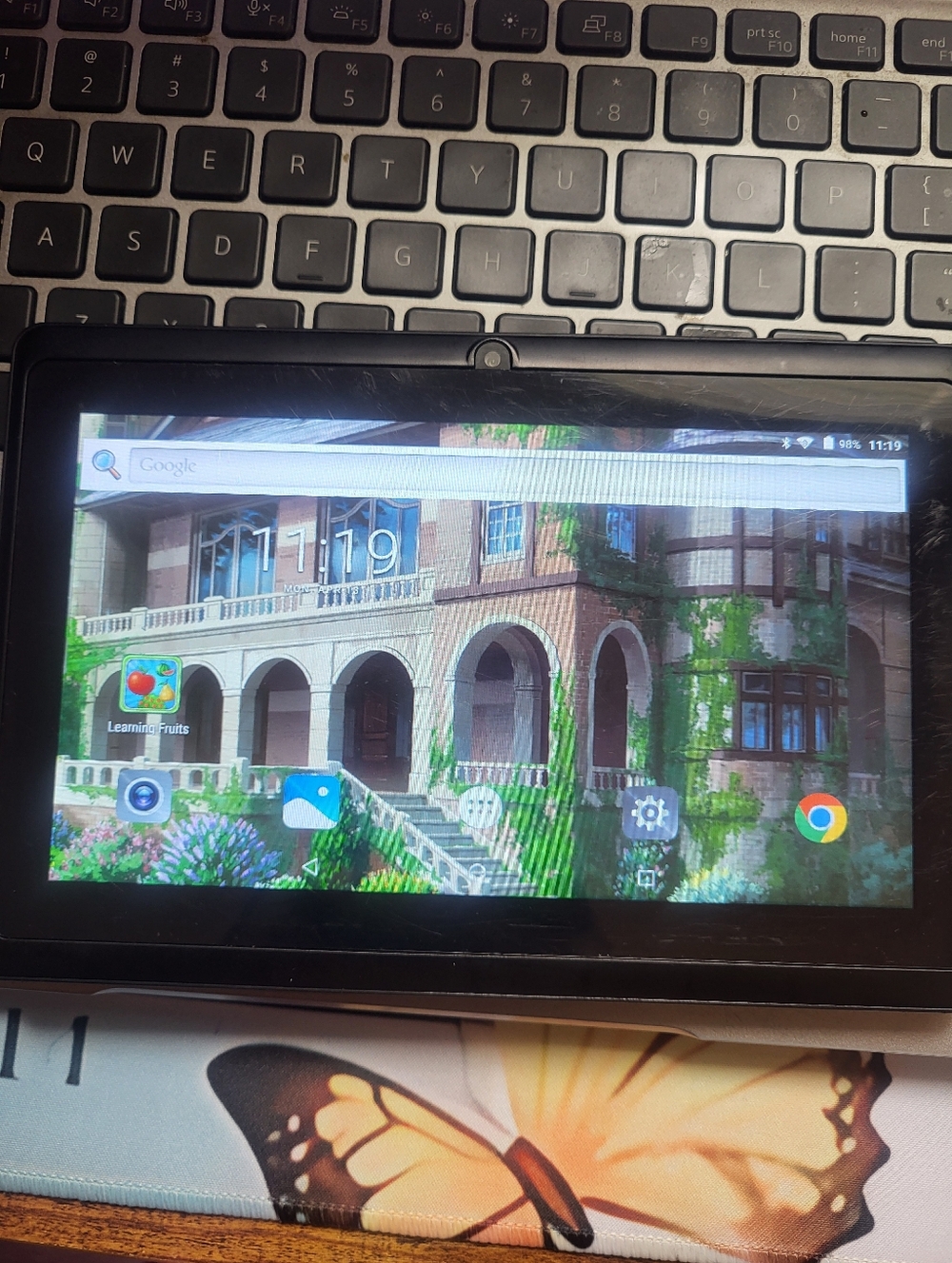 Black Tablet with Touchscreen Display